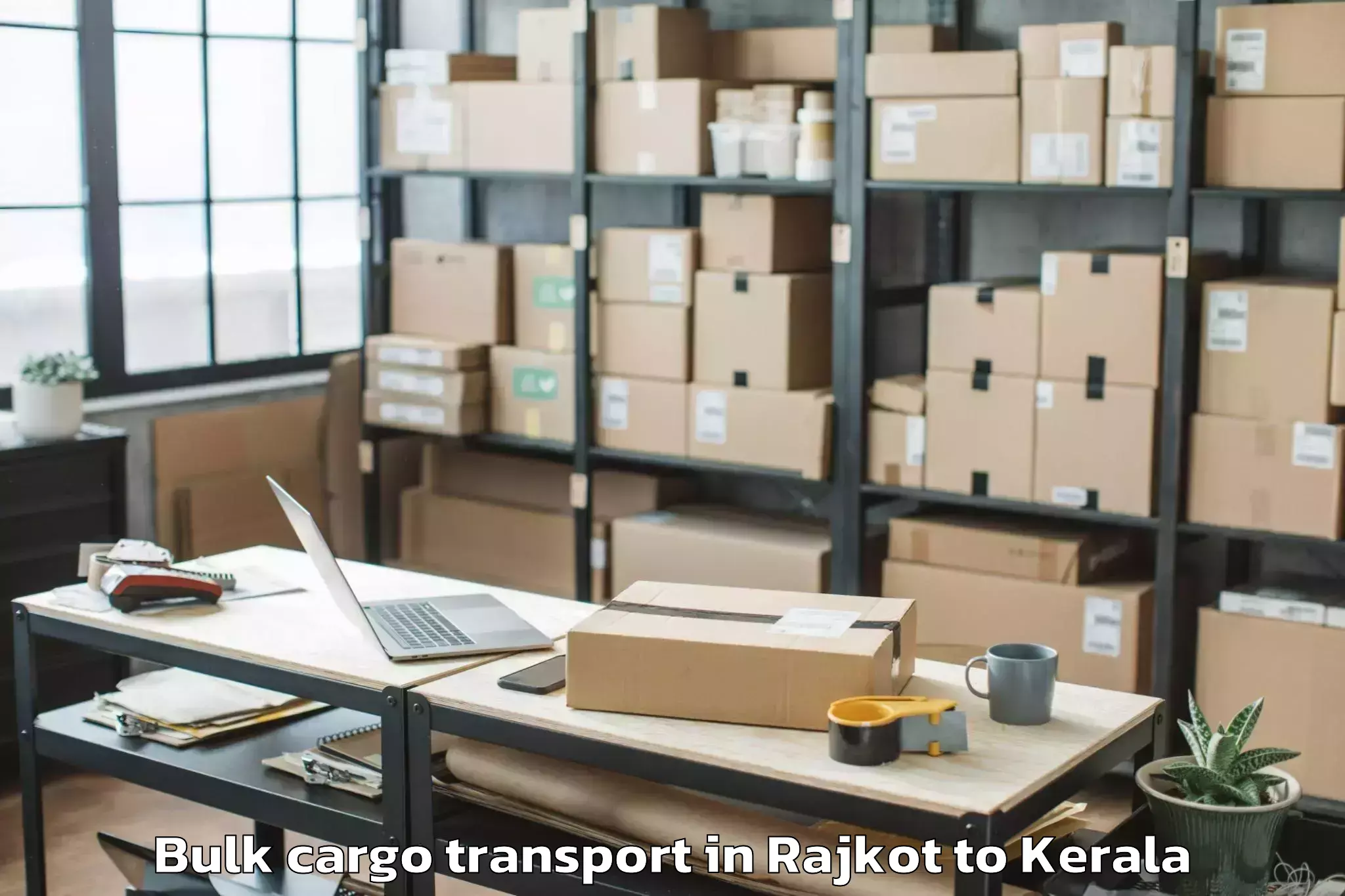 Trusted Rajkot to Kilimanoor Bulk Cargo Transport